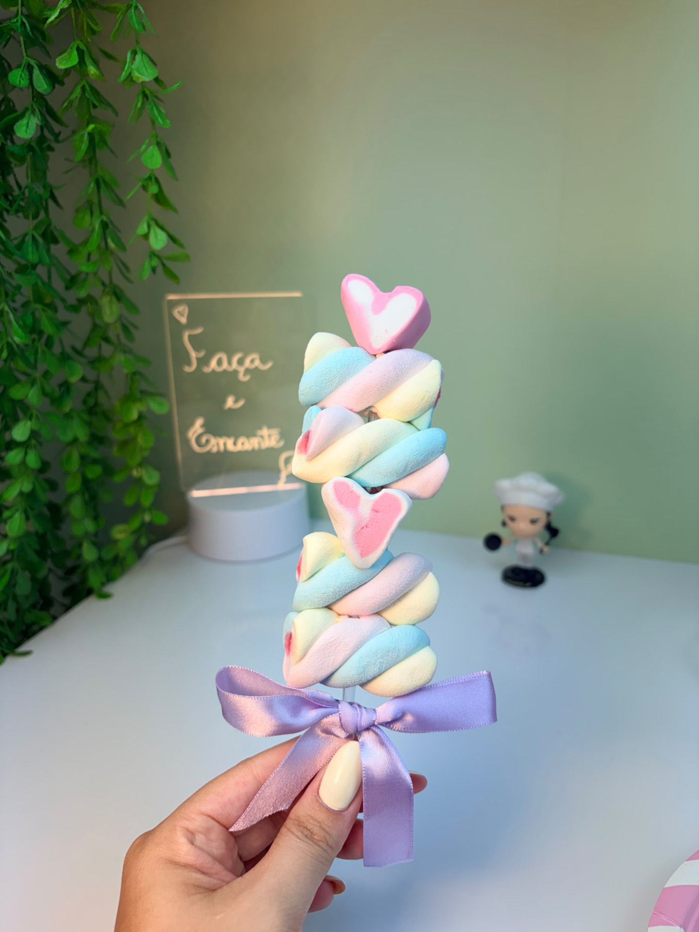 Espetinho de marshmallow